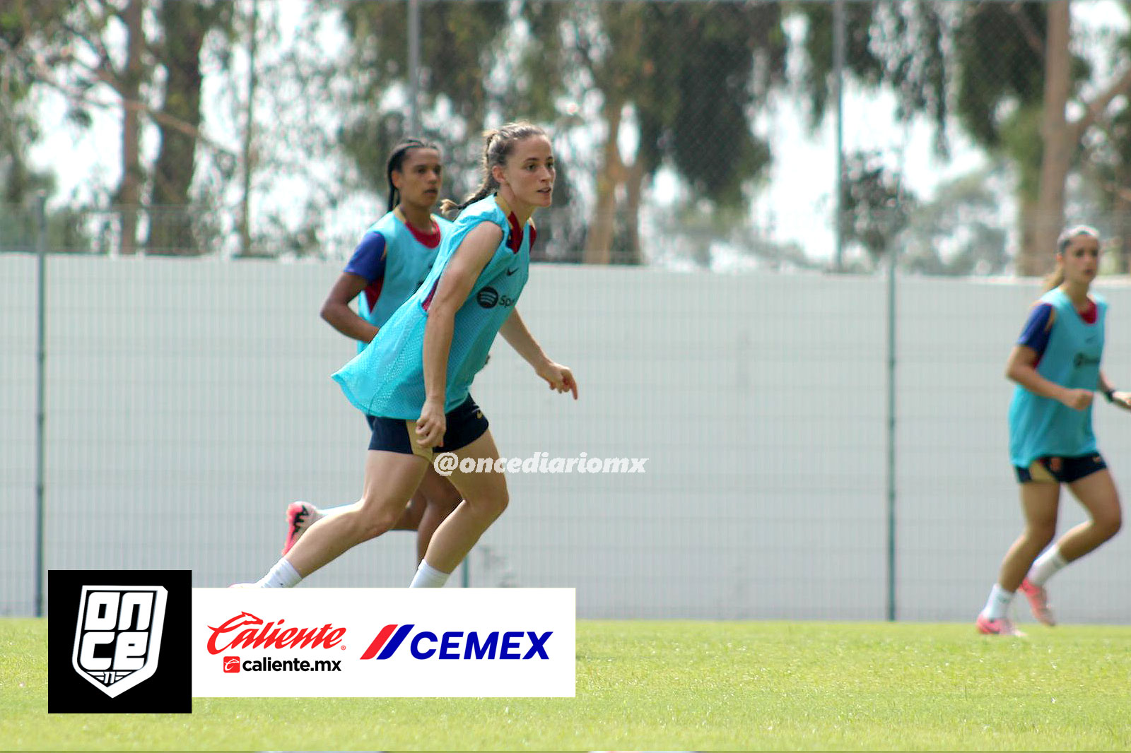 Entrenamiento del Barcelona Femeni en Guadalajara