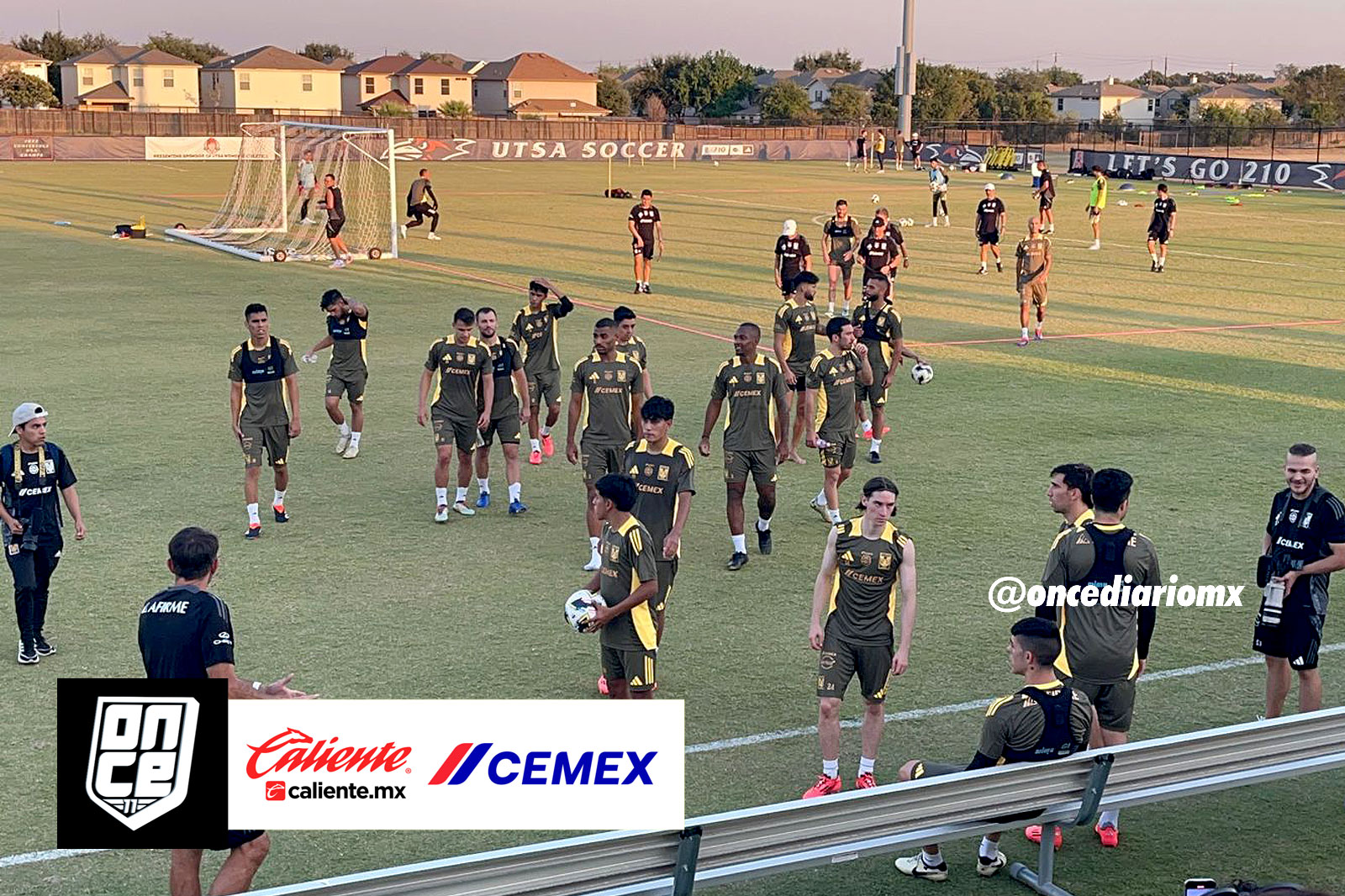 Entrenamiento previo al Clásico Regio 138 en San Antonio, Texas