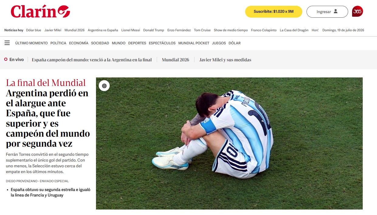 Las portadas de España, campeón del Mundo