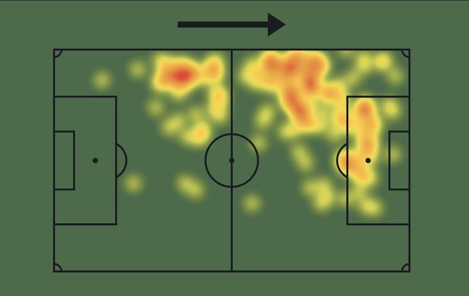 Mapa de calor de Luc&iacute;a Garc&iacute;a