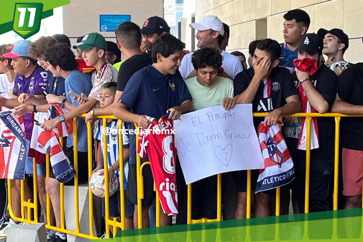 Afición de Monterrey espera la llegada del Atlético de Madrid
